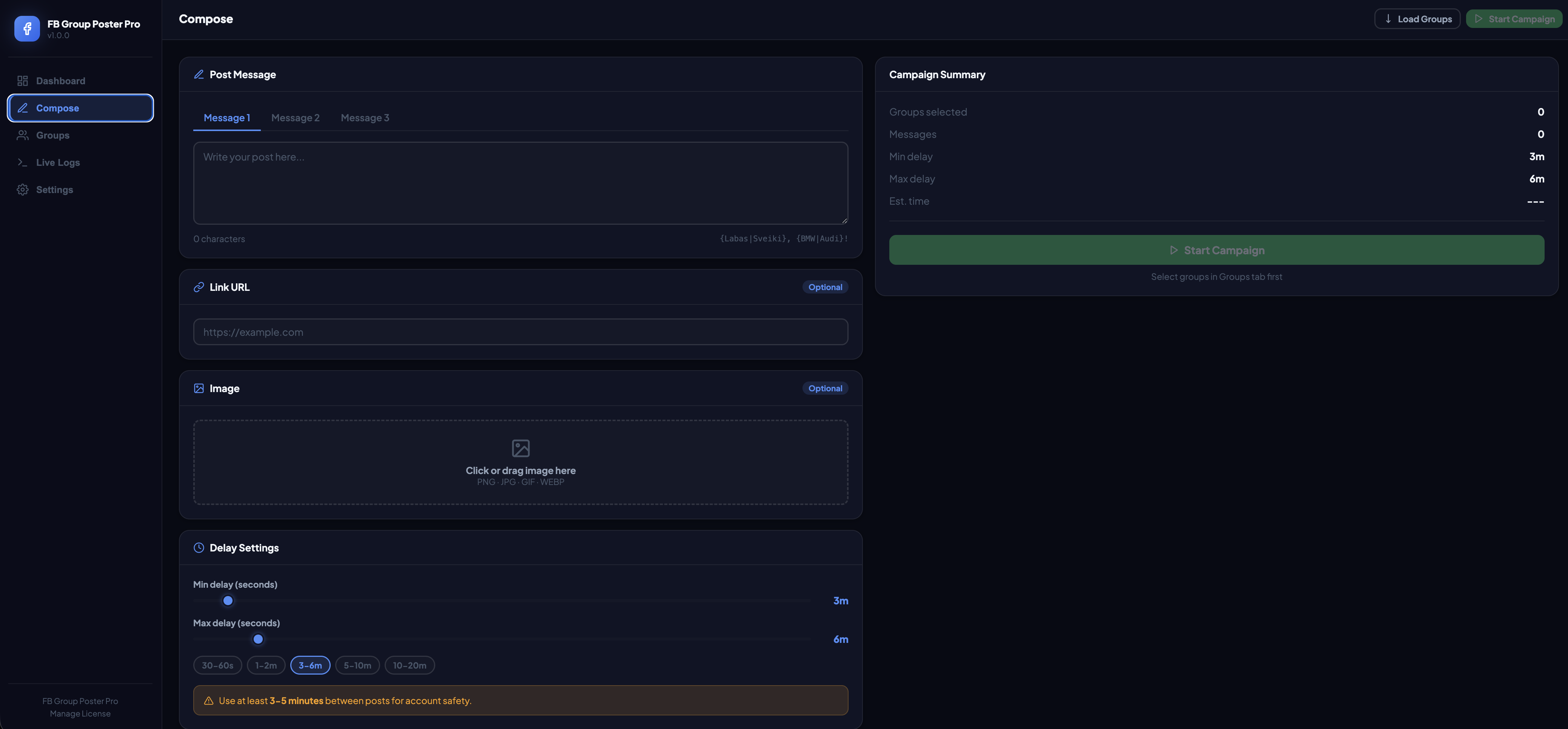 Compose view